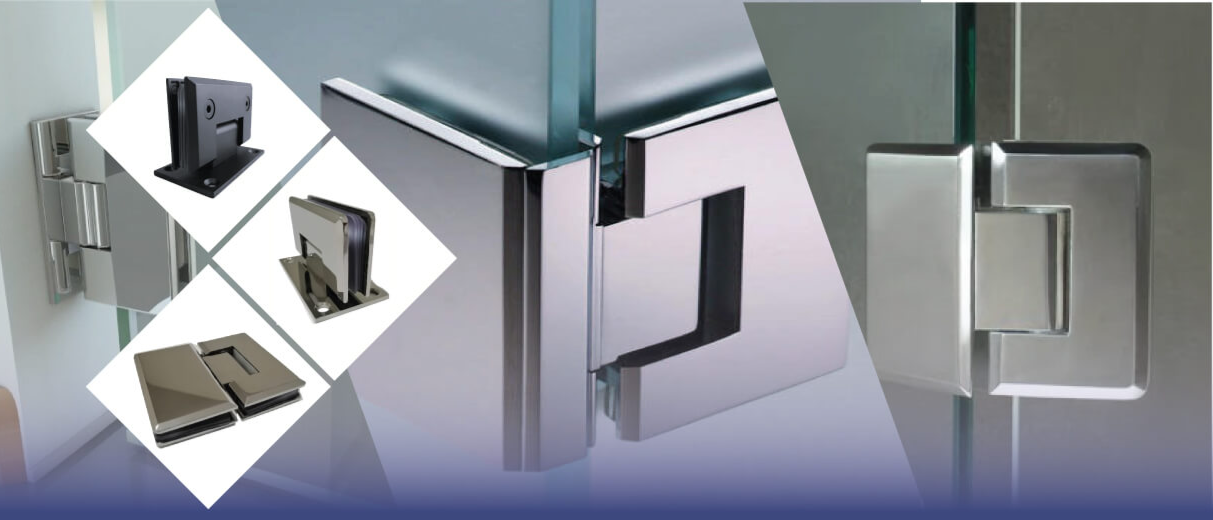 Bisagras para vidrio templado