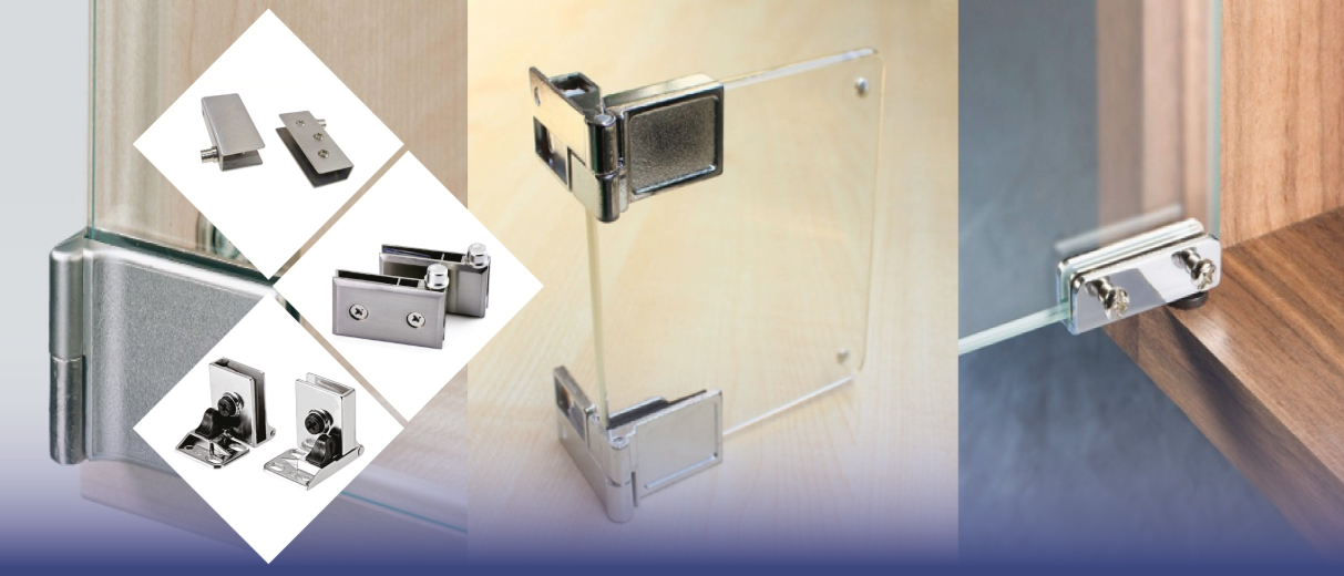 Bisagras para vitrinas