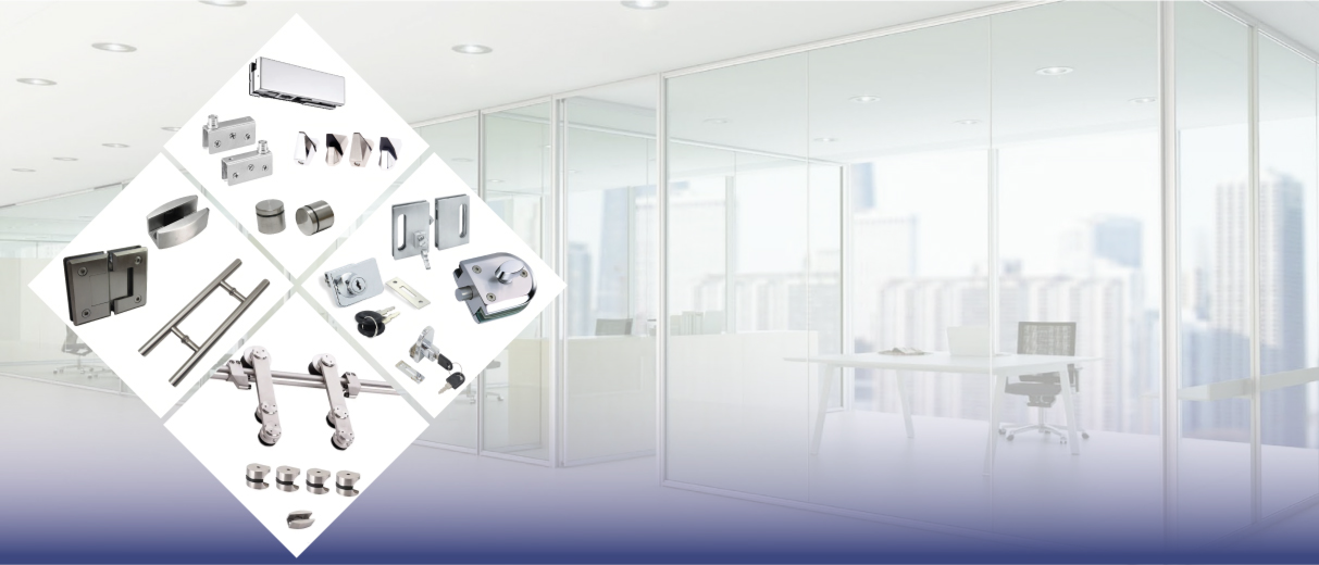 Herrajes para vidrio